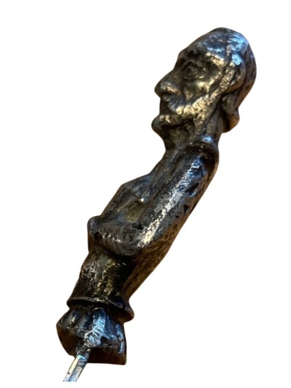 Vtg Guy Of Warwick Pewter Bottle Opener Collectible Barware England Figurine Han - Picture 5 of 5